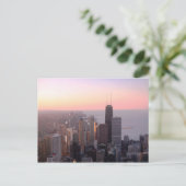 Chicago Sunset Briefkaart (Staand voorkant)