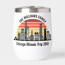 Chicago Sunset Customized Trip Souvenir