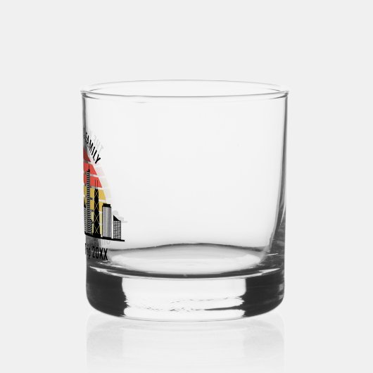 Chicago Sunset Customized Trip Souvenir Whisky Glas (Links)
