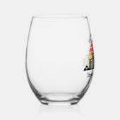 Chicago Sunset Customized Trip Souvenir Wijnglas Zonder Voet (Rechts)