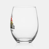Chicago Sunset Customized Trip Souvenir Wijnglas Zonder Voet (Links)