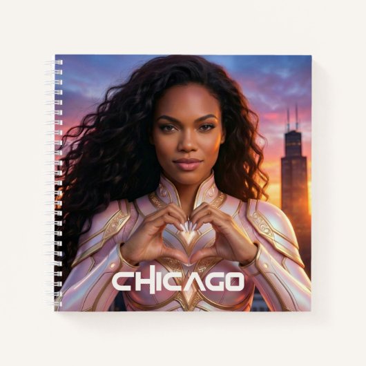 CHICAGO - SUPER VROUW NOTITIEBOEK (Voorkant)