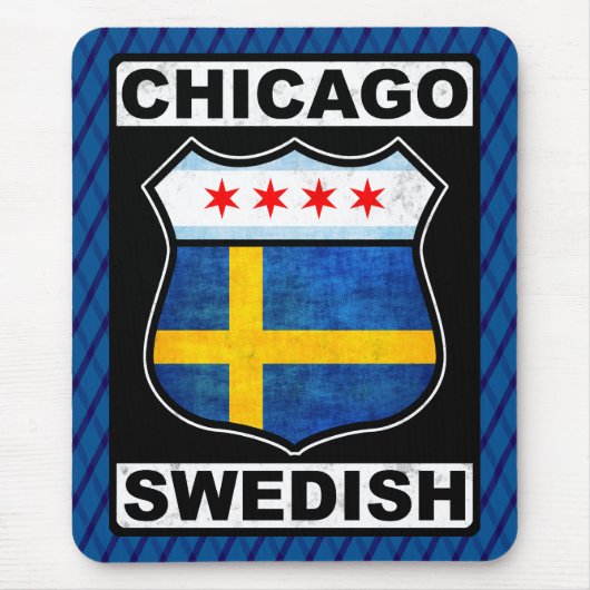 Chicago Swedish Mousemat Muismat (Voorkant)