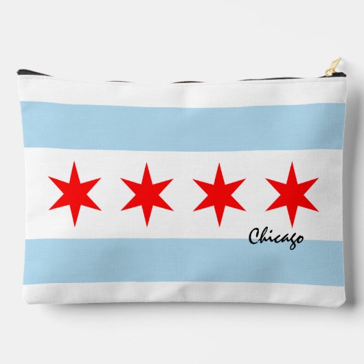 Chicago tas, mode VS, Chicago vlag Etui (Achterkant)