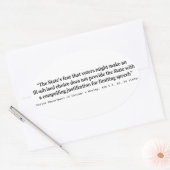 Chicago tegen Mosley 408 US 92 96 1972 Ovale Sticker (Envelop)