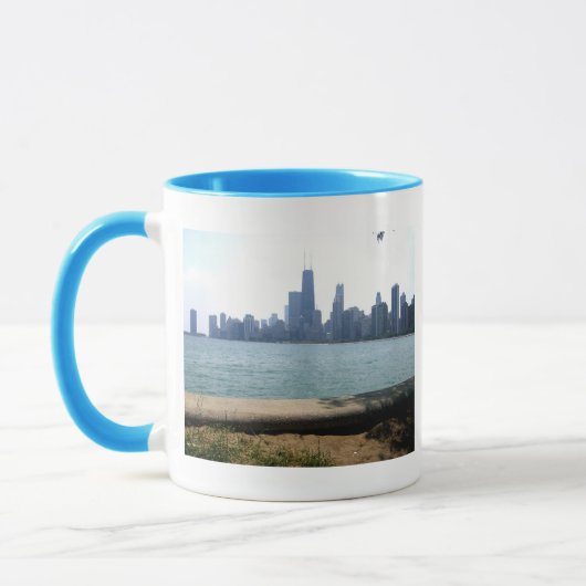 Chicago tegenover het strand mok (Links)