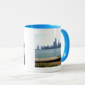 Chicago tegenover het strand mok (Voorkant rechts)