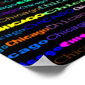 Chicago Text Design I Poster (Hoek)