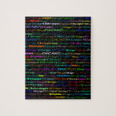 Chicago Text Design I Puzzle Legpuzzel (Verticaal)