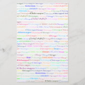 Chicago Text Design II Stationery Briefpapier (Voorkant)