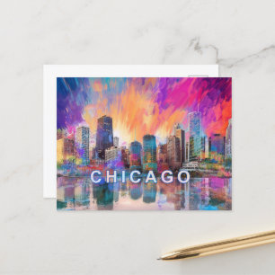 Chicago The Windy City Briefkaart