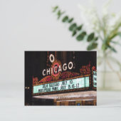 Chicago Theater Marquee Post Card Briefkaart (Staand voorkant)