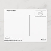 Chicago Theater Marquee Post Card Briefkaart (Achterkant)
