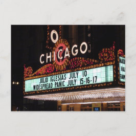 Chicago Theater Marquee Post Card Briefkaart