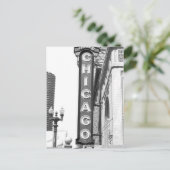 Chicago Theater Sign. Briefkaart (Staand voorkant)