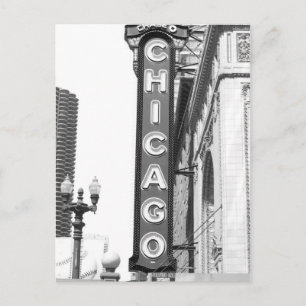 Chicago Theater Sign. Briefkaart
