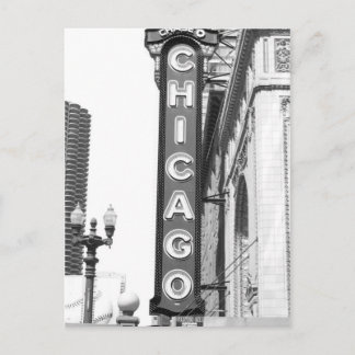 Chicago Theater Sign. Briefkaart