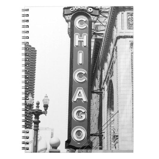 Chicago Theater Sign. Notitieboek (Voorkant)