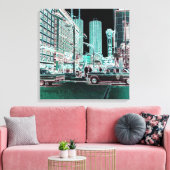 Chicago Theater State and Lake Theater 1963 neon Canvas Afdruk (Insitu (Woonkamer))