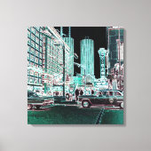 Chicago Theater State and Lake Theater 1963 neon Canvas Afdruk (Voorkant)