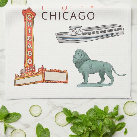 Chicago Theedoek (Gevouwen)