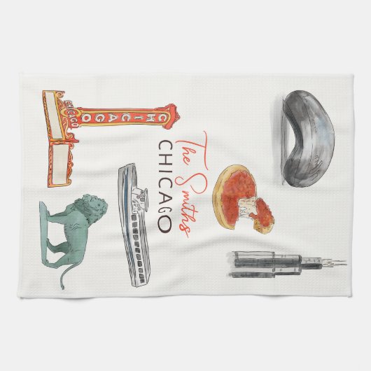Chicago Theedoek (Horizontaal)