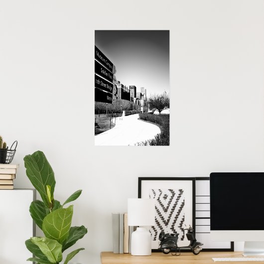 Chicago This Way Poster/Wall Art Poster (Thuiskantoor)