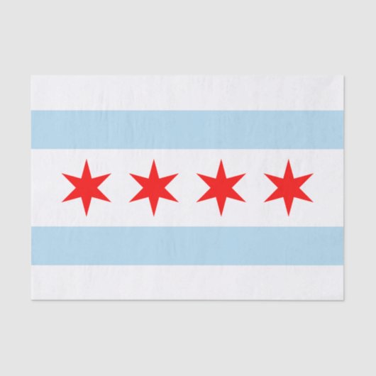 Chicago tissue paper, Chicago Flag tissue paper Tissuepapier (Voorkant)