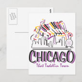 CHICAGO-TODDLIN-TOWN BRIEFKAART (Voorkant / Achterkant)