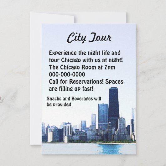 Chicago Toerfolder Kaart (Voorkant)