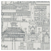 Chicago Toile donkergrijze parel Stof (Close Up)