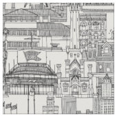 Chicago toile zwart wit stof (Close Up)