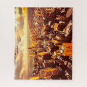 Chicago Town Michigan. Kerstgroeten Legpuzzel (Verticaal)