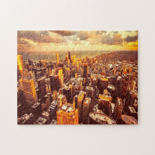 Chicago Town Michigan. Legpuzzel (Horizontaal)