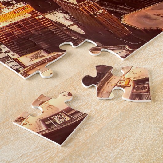 Chicago Town Michigan. Legpuzzel (Zijkant)