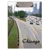 Chicago Traffic in Sandstone Klembord (Voorkant)