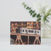 Chicago Train bij Riverbend Briefkaart (Staand voorkant)