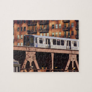 Chicago Train bij Riverbend Legpuzzel