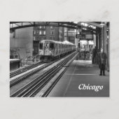 Chicago Train Briefkaart (Voorkant)
