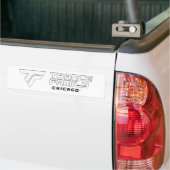 Chicago Trance Family Bumpersticker white logo (Op Truck)