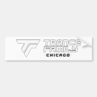 Chicago Trance Family Bumpersticker white logo