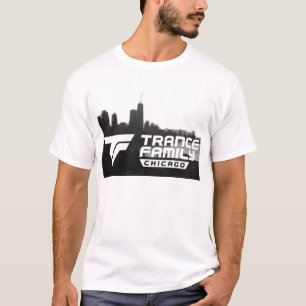 Chicago Trance Family City Black en White T-shirt