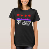 Chicago Trance Family City Skyline & Stars T-shirt (Voorkant)