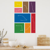 Chicago - Transit Palettes Poster (Keuken)