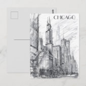 Chicago Travel Briefkaart (Voorkant / Achterkant)