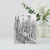 Chicago Travel Briefkaart (Staand voorkant)