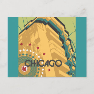 Chicago Travel Design Briefkaart