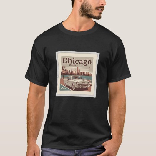 Chicago Travel Keepsake T-shirt (Voorkant)