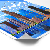 Chicago Travel Poster WallArt (Hoek)