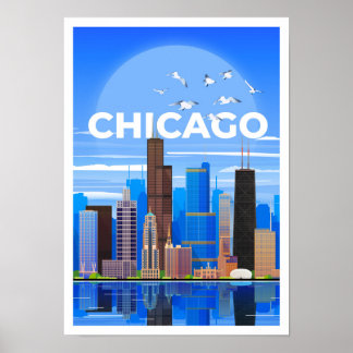 Chicago Travel Poster WallArt